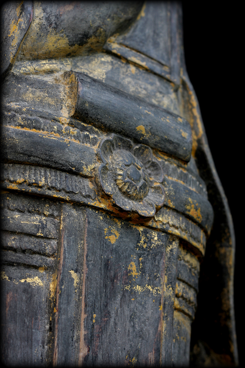 Extremely Rare 18C Wood Burmese Ava Buddha #CA1078